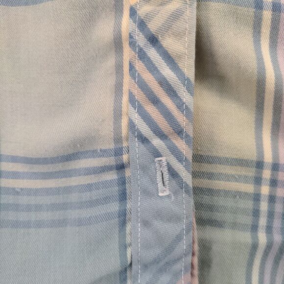 Ms Russ Womens Button Front Shirt Multi Plaid XXL Button Front Long Sleeve - Picture 5 of 16